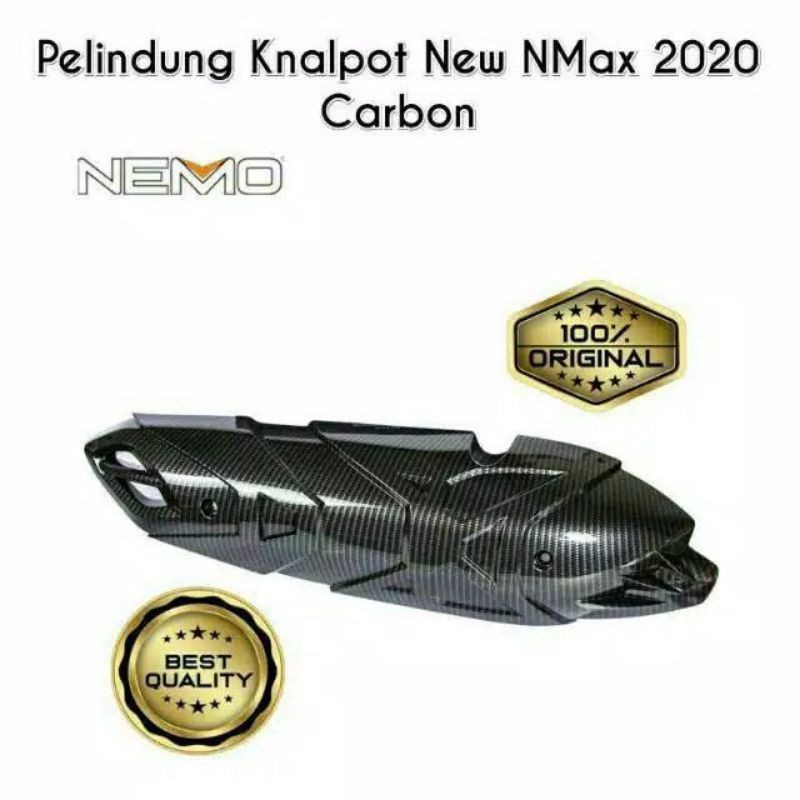 COVER KNALPOT CARBON  NMAX 2020 MERK NEMO