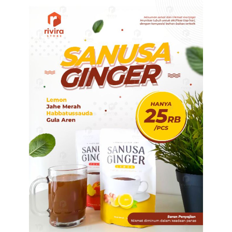 

SANUSA GINGER LEMON | Minuman Herbal Serbuk Jahe Merah Rasa Lemon