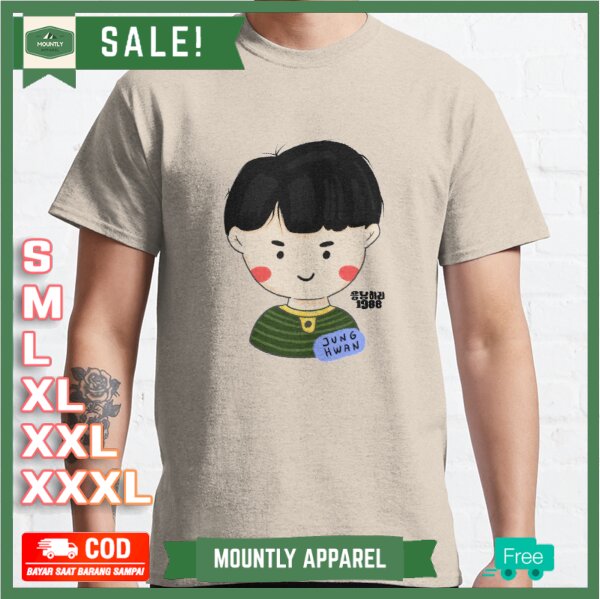 Kaos Baju Reply 1988 Jung Hwan T-Shirt Premium