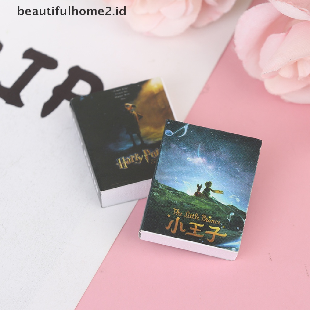 (Beautifulhome2) Buku Literatur Bahasa MandarinId 3pcs Miniatur Buku Cerita Dongeng Skala 1: 12 Untuk Rumah Boneka