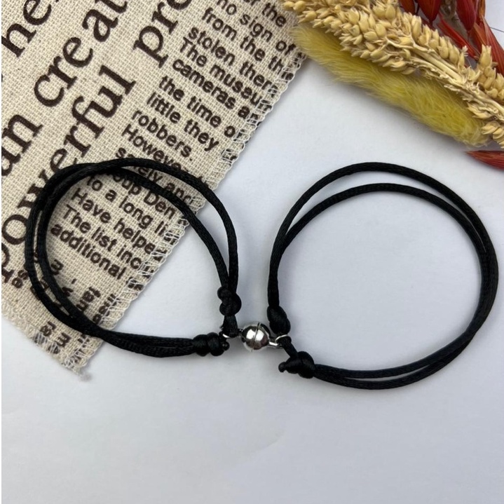 2 PCS GELANG MAGNET COUPLE LUCU UNTUK GELANG PERSAHABATAN