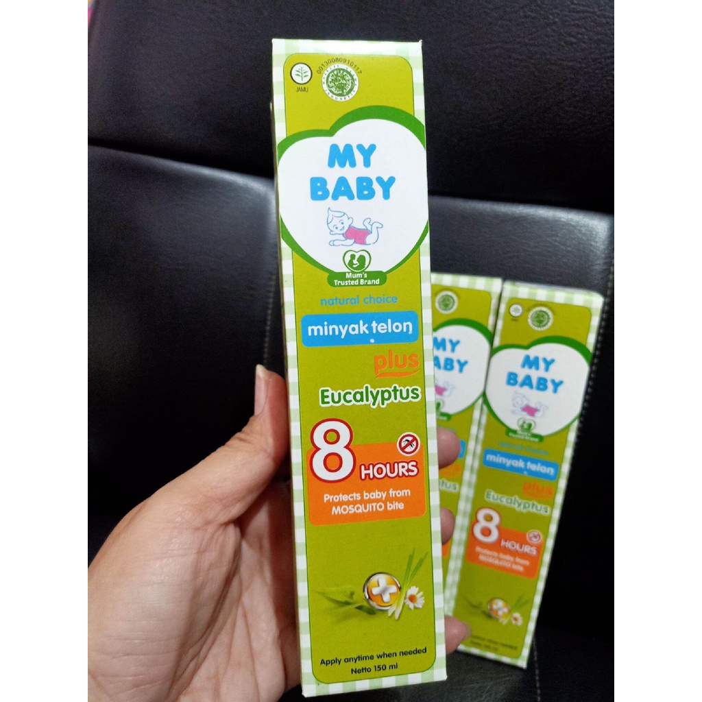 My Baby Minyak Telon Plus Eucalyptus 150ml 8 Jam Anti Gigitan Nyamuk / Minyak Telon Bayi / Minyak Te