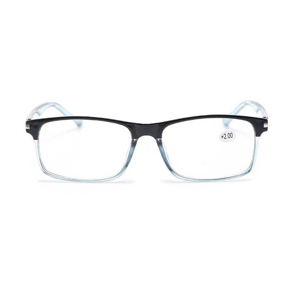 Mxbeauty Kacamata Baca Fashion Untuk Pria+1.0~+ 4.0 Frame Hitam Resin Optik Pria Reading Glasses