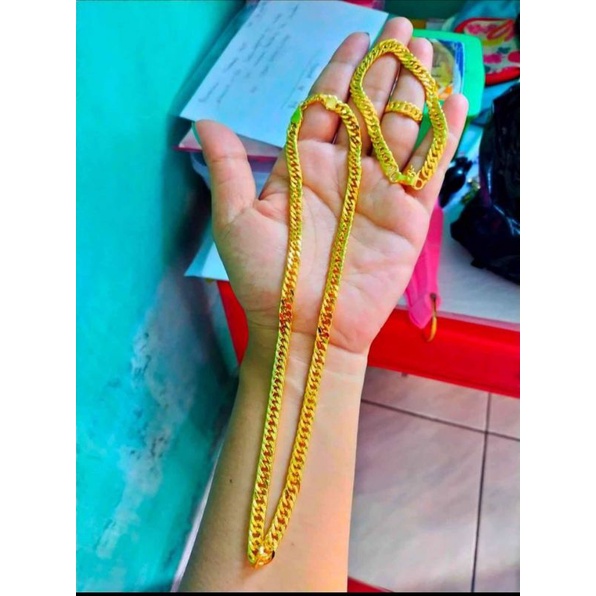 1 set perhiasan lapis emas