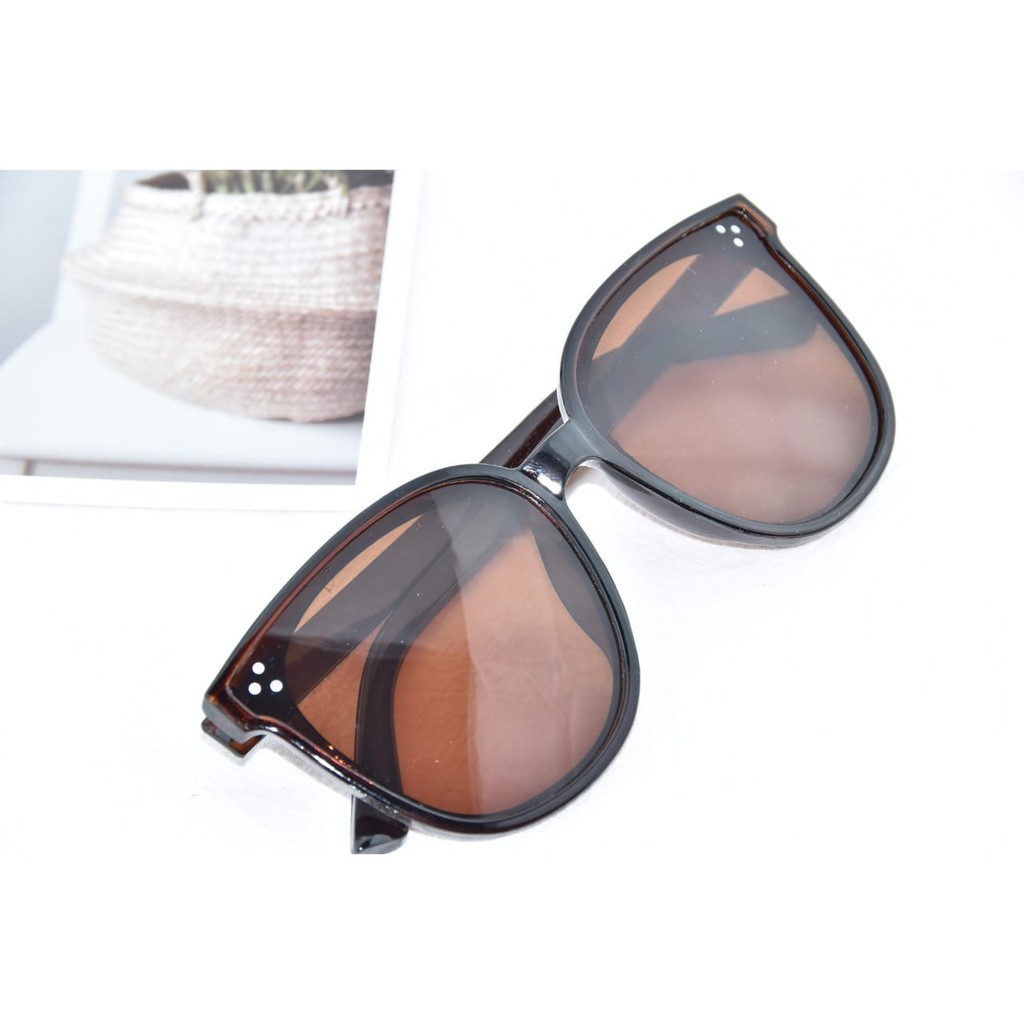 Kacamata Wanita Pria  Anti Radiasi UV Fashion Sunglasses Eyewear Kacamata Andin-ka-17 C4 coffe