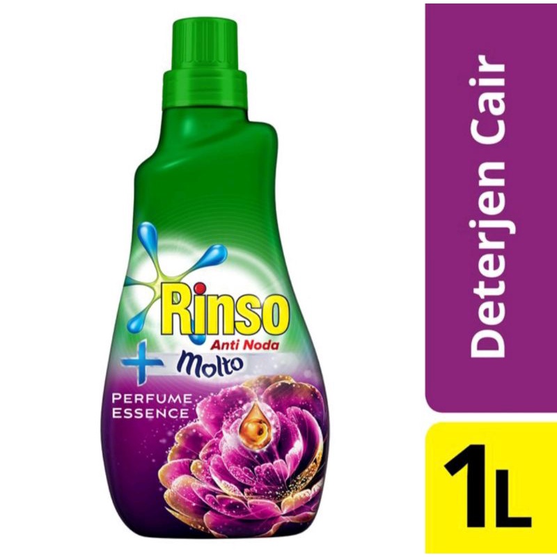 Sabun / Deterjen Cair - Rinso Molto Perfume Essence Liquid Botol 1 Liter