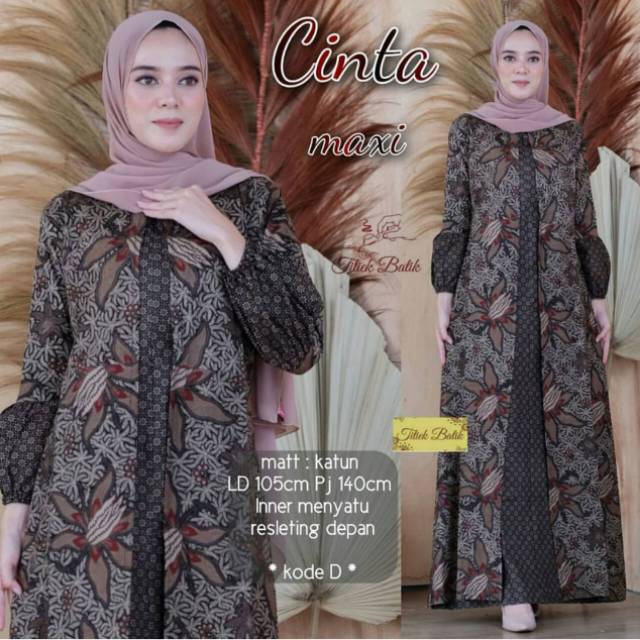 Gamis batik sogan