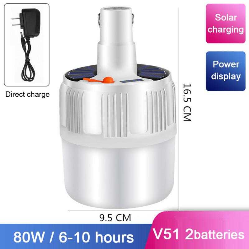 Lampu Gantung Solar LED Lamp Hanging Light 80W EU Plug V51