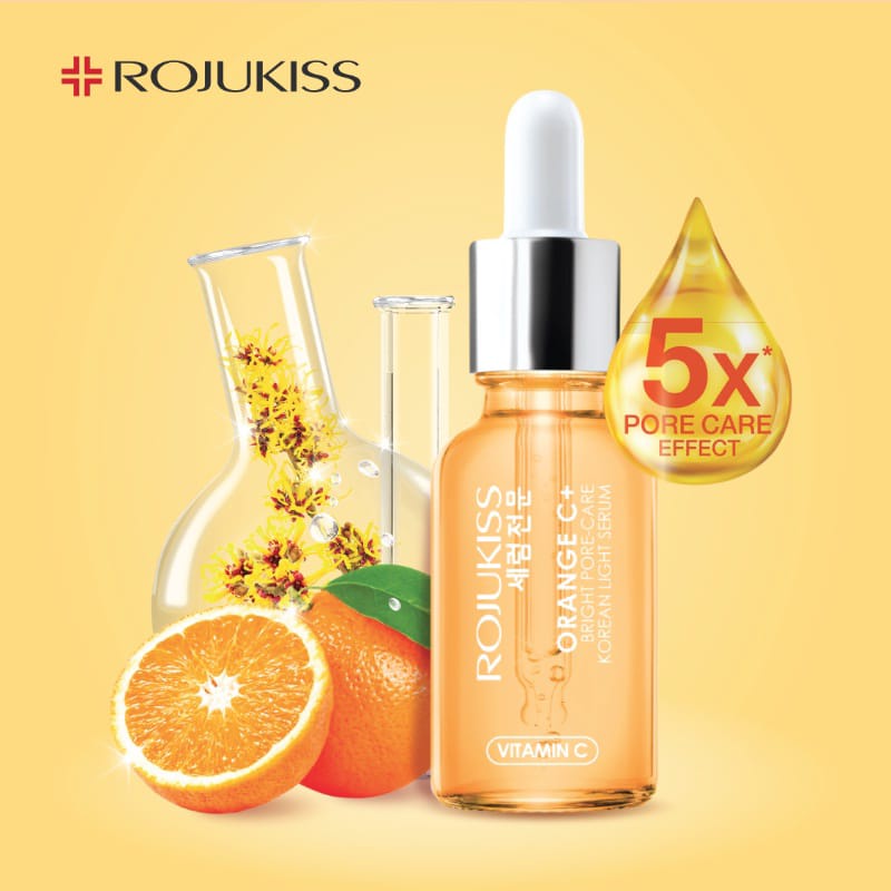 ROJUKISS Korean Light Serum - Orange C+ | Jeju Lotus Pinkish | Tea Tree Bija | Eggplant