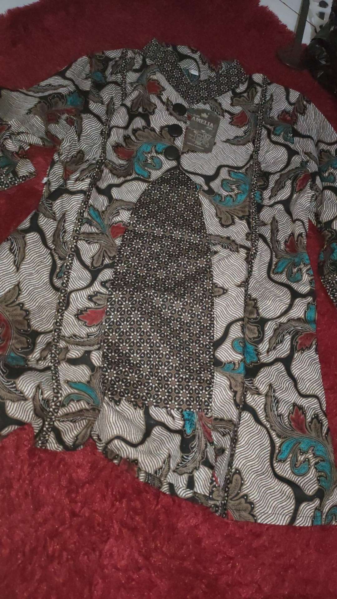 Blus Davina Daun Lawasan Baju Batik Atasan Wanita