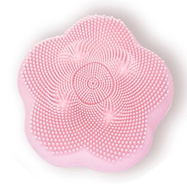 Facial Cleansing Brush Waterproof Pembersih Wajah Elektrik Silikon - Sakura