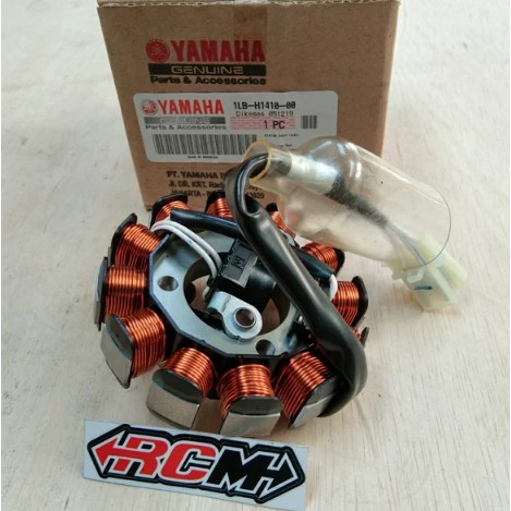 SPOLL SPULL SPUL STATOR ASSY XEON RC GT 125 FI INJEKSI ORI ORIGINAL YAMAHA YGP ASLI 1LB-H1410-00