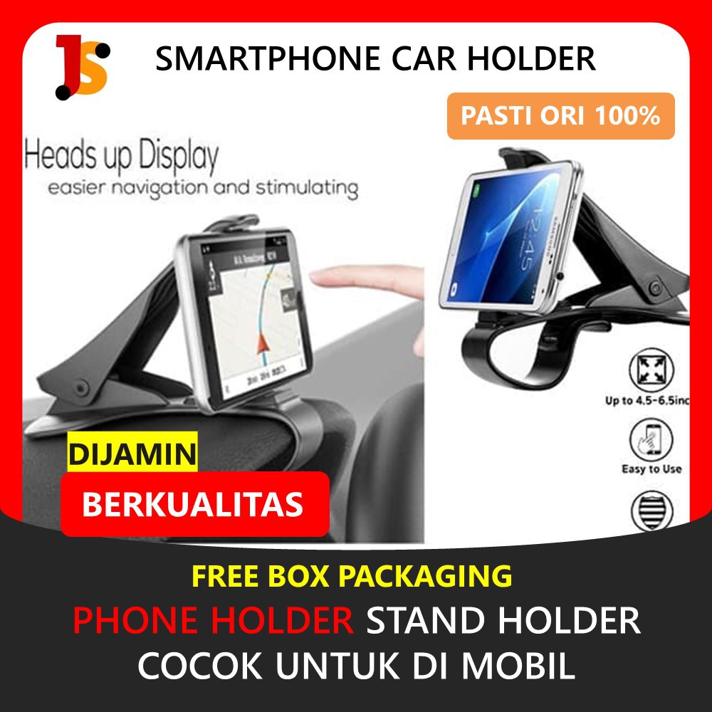 STAND HOLDER HP HANDPHONE CAR PHONE HOLDER MOBIL SMARTPHONE HOLDER U DUDUKAN HP DI MOBIL MURAH JS95