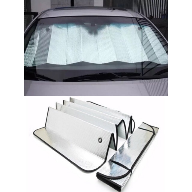 SUN SHIELD SUNSHIELD PELINDUNG PANAS MOBIL TABIR SURYA MOBIL 130 X 60