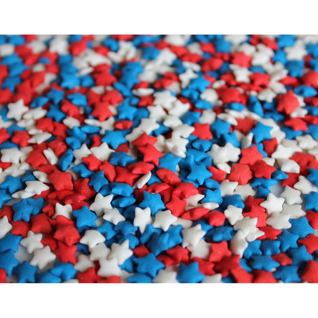 

READY 50 gram sprinkle bintang confeti gula trimit taburan sprinkle warna mix