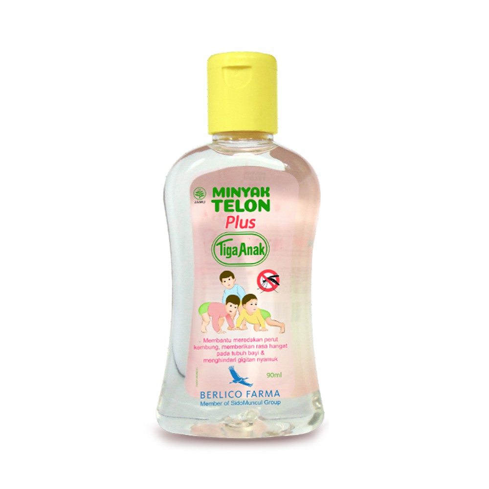 Minyak Telon Plus Tiga Anak 90mL (2 botol)