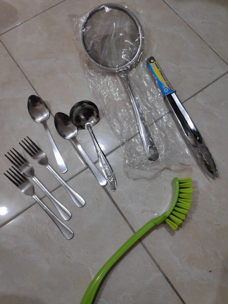 Capitan Capit Penjepit Makanan Stainless Steel Besi Ukuran Sedang