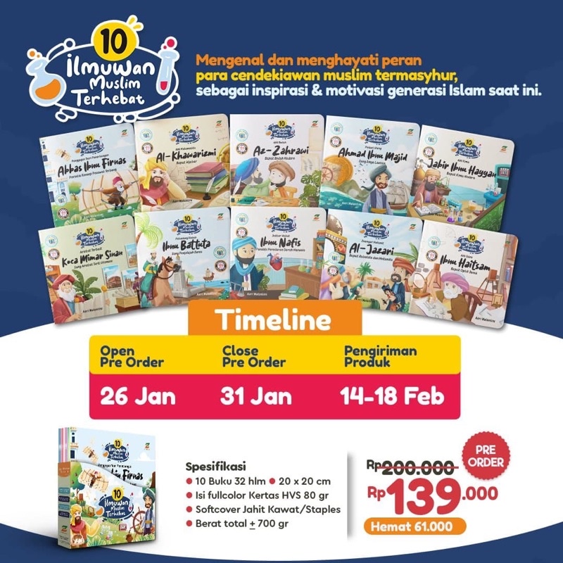 

(Ready) 10 Ilmuwan Muslim Terhebat Ziyad
