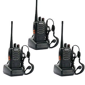 PAKET 3 UNIT HT HANDY TALKY POFUNG 888S / WALKIE TALKIE POFUNG BF 888S UHF + earset
