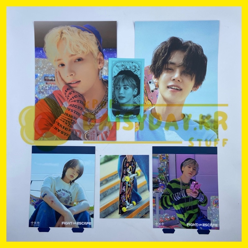 Postcard, Standee, AR Card TCC : FOE || Cut Out Board The Chaos Chapter Fight Or Escape Taehyun Huen