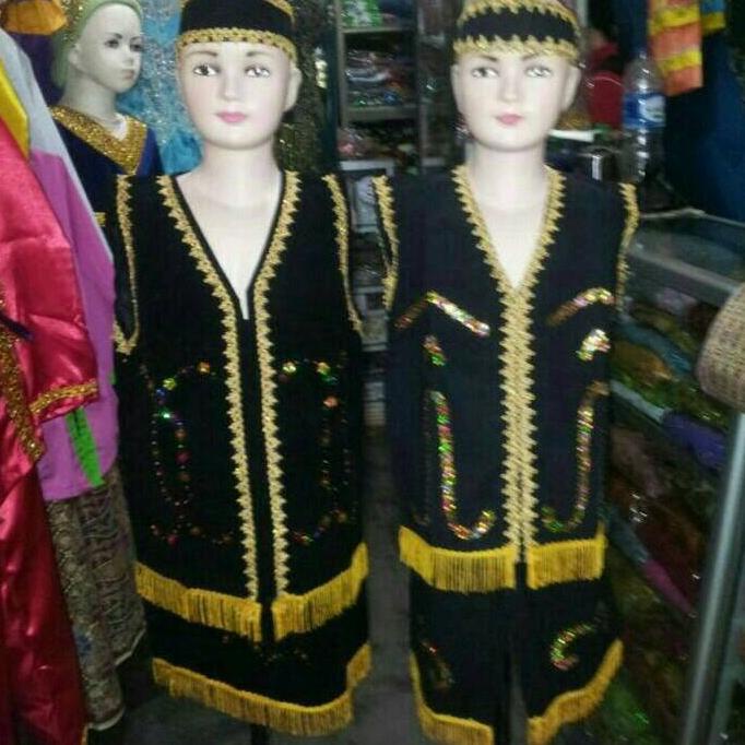 pakaian baju adat kalimantan barat baju dayak L