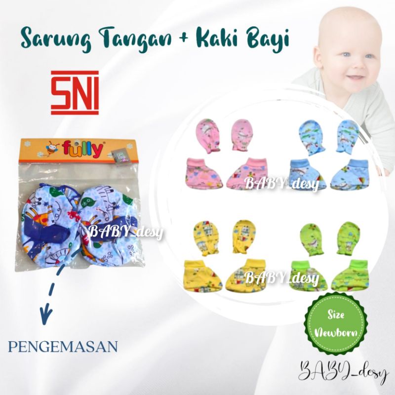 SARUNG TANGAN KAOS KAKI BAYI NEWBORN SNI / SARTAKI BAYI / PELINDUNG KAKI BAYI