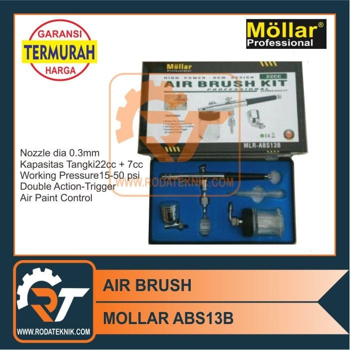 

TERMURAH - PEN AIR BRUSH MOLLAR TG 133 ABS13 B SPRAY GUN LUKIS SPED CAT GAMBAR MOTOR