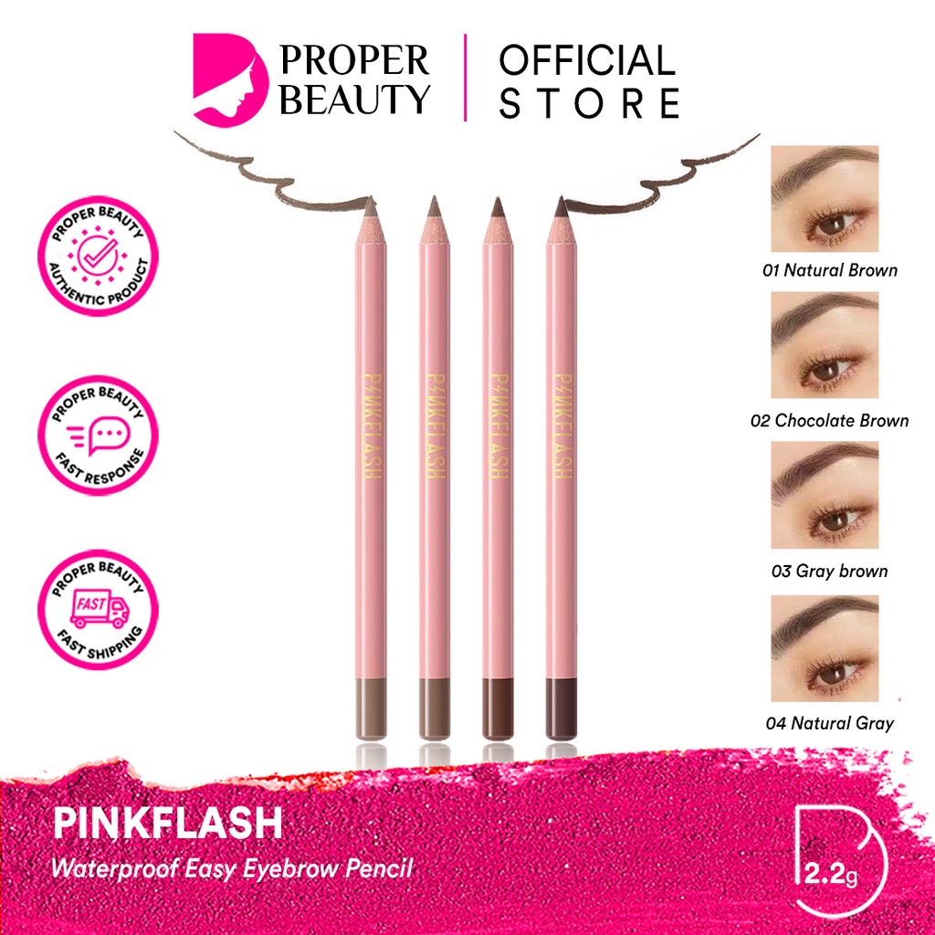 PINKFLASH Waterproof Easy Eyebrow Pencil China / Lasting Matte Lipcream Glossy Lipgloss Silky Velvet