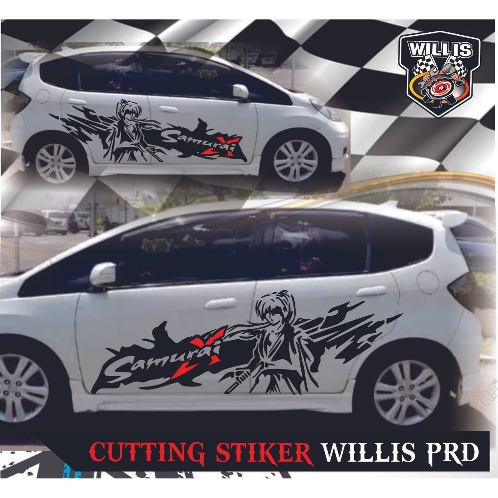 Sticker Stiker Samurai X Mobil Cutting Stiker Shopee Indonesia
