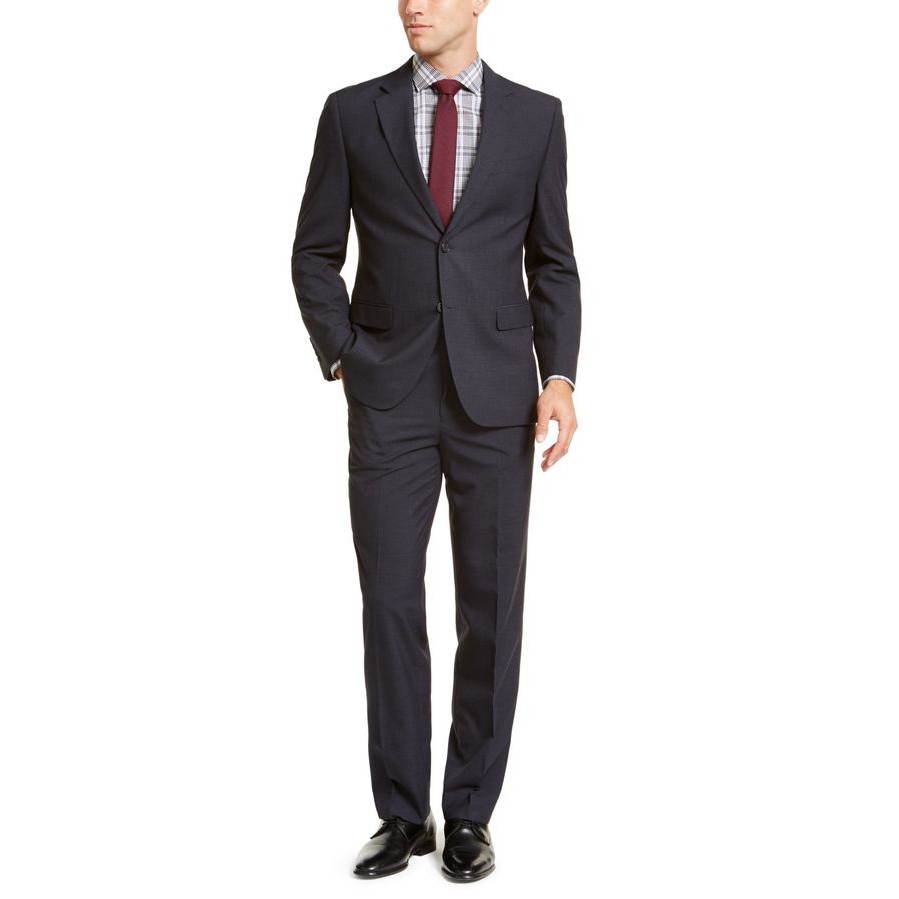 SETELAN JAS PRIA BASIC FORMAL SUIT 2IN1 - NEW HAGO FULL BLACK SLIMFIT