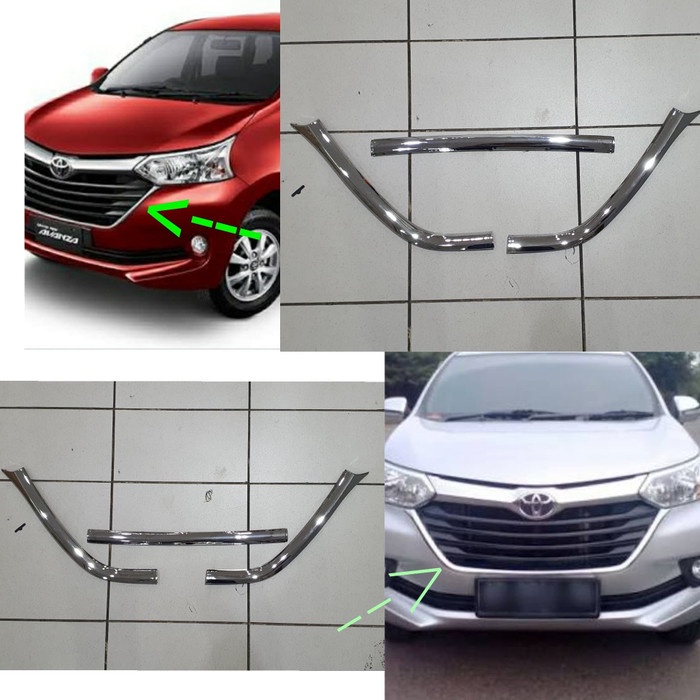 List cover grill grand avanza great xenia 2016 2017 2018 chrome isi 3 chrome
