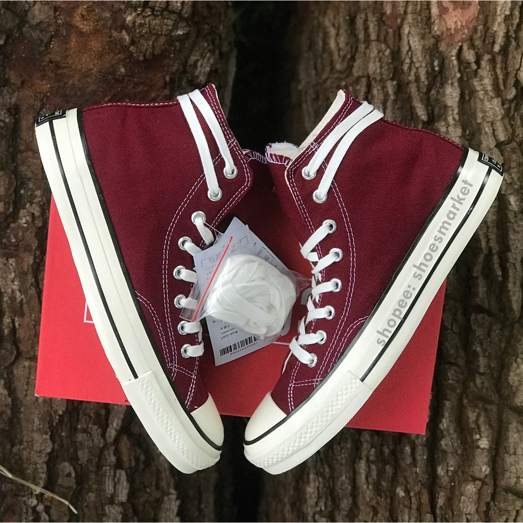 SEPATU CONVERSE 70S HIGH MAROON ALL STAR CHUCK TAYLOR OBRAL MURAH