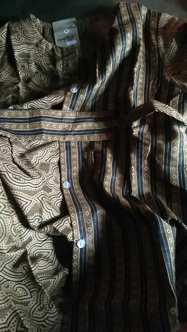 Batik Wanita Atasan Batik Modern Blouse Batik Kantor Size M L Xl Xxl