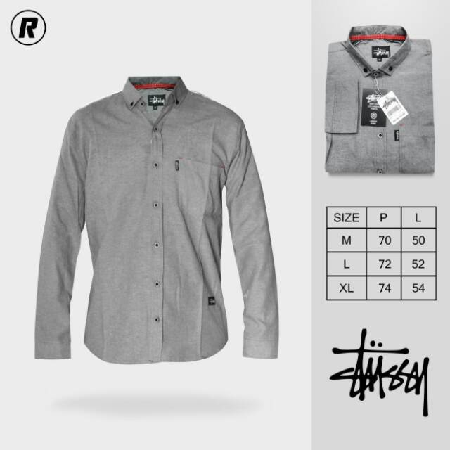 kemeja polos lengan PANJANG OXFORD hem slimfit polos pria pilihan warna ABU/TOSCA/MERAH/PINK/ELEGAN.