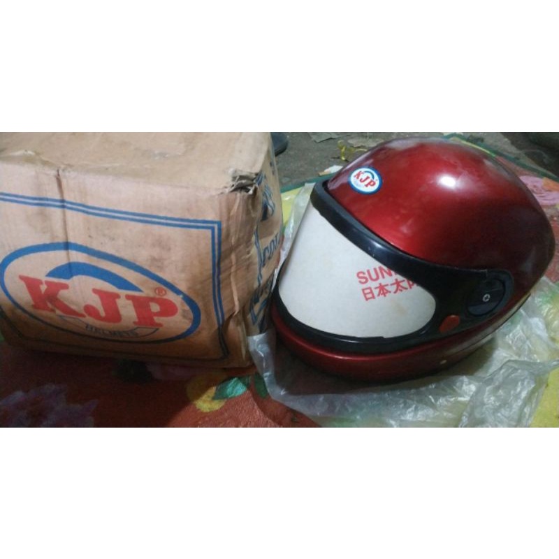 helm helmet lama klasik classic jadul retro old school vintage drag race Thailook Thailand merk KJP 