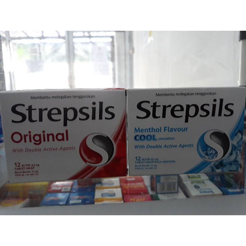 STREPSILS / STREPSIL, 1 Sachet ISI 6 TABLET HISAP RASA ORIGINAL & MENTHOL