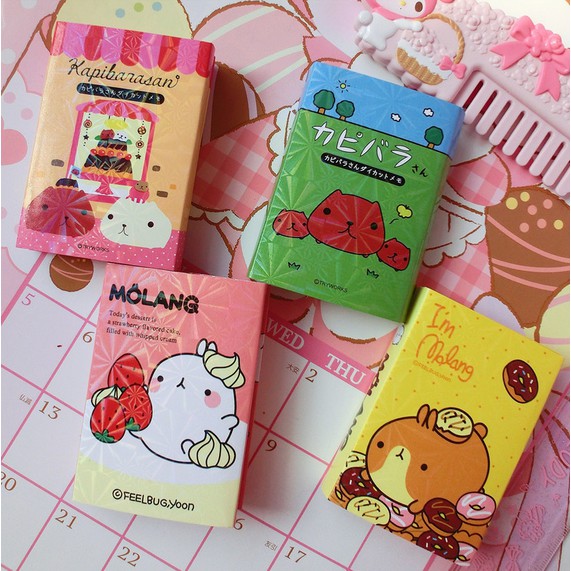 

Stick Note/ Memo Kapibarasan dan Molang Lipat 6