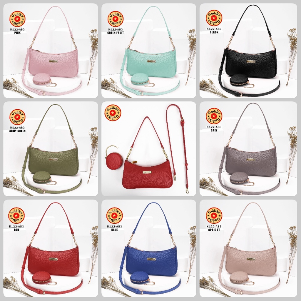 BIG SALE GUDIKA - Tas Wanita A83 - Tas Batam Set Dompet 2in1 - Tas Selempang Kekinian Import Original Terbaru Bahan Kulit Sling Bag Korea - tas cewek - tas kondangan - tas - gudika - tas slempang - tas - bag - gudika bag - tas gudika