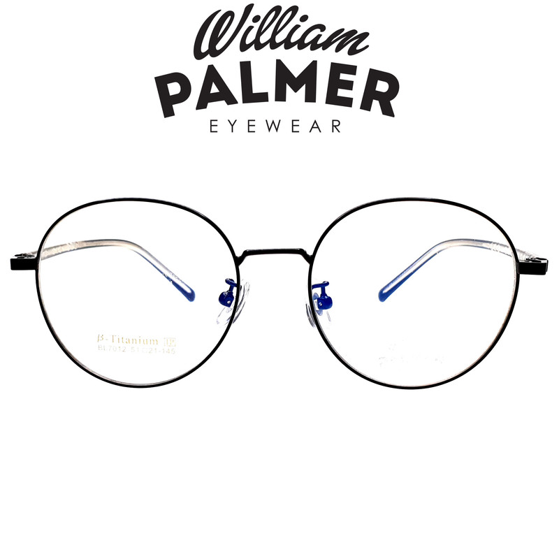 William Palmer Kacamata Pria Wanita Titanium 7012 C5 Black