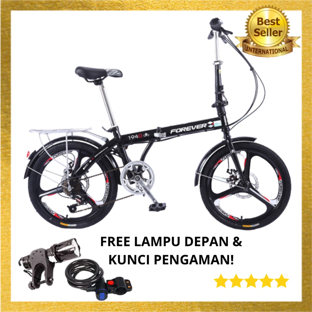 Sepeda Lipat Dewasa Murah Velg 20 inch Folding Bike Bicycle Speda Impor 7 Speed