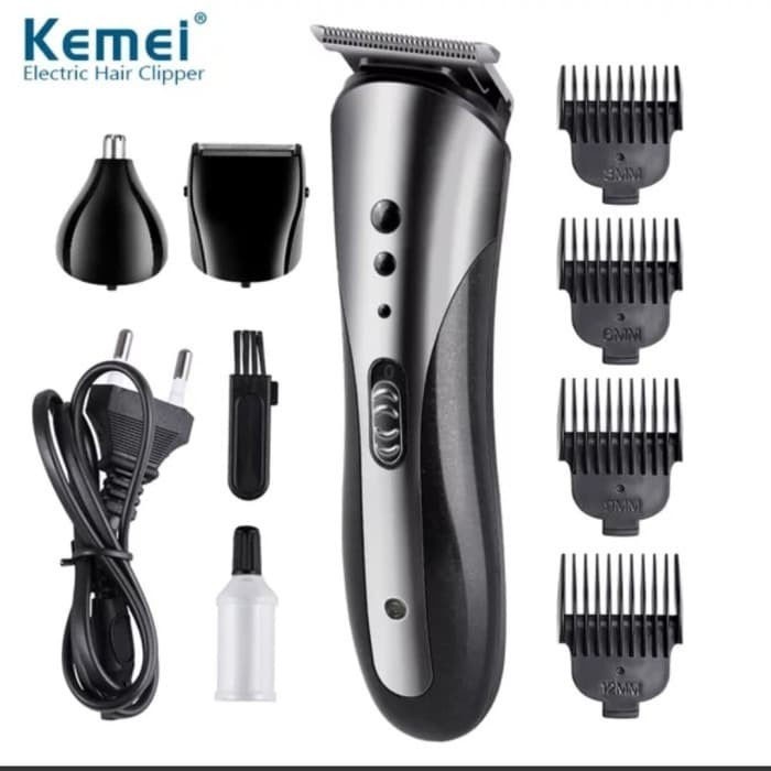 Alat Cukur Rambut Elektrik Professional Hair Clipper 3IN1 Kemei KM 1407 untuk Potong Rambut, Kumis-4