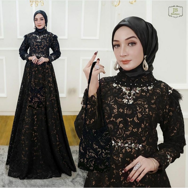 Gamis pesta mewah By Js Collection