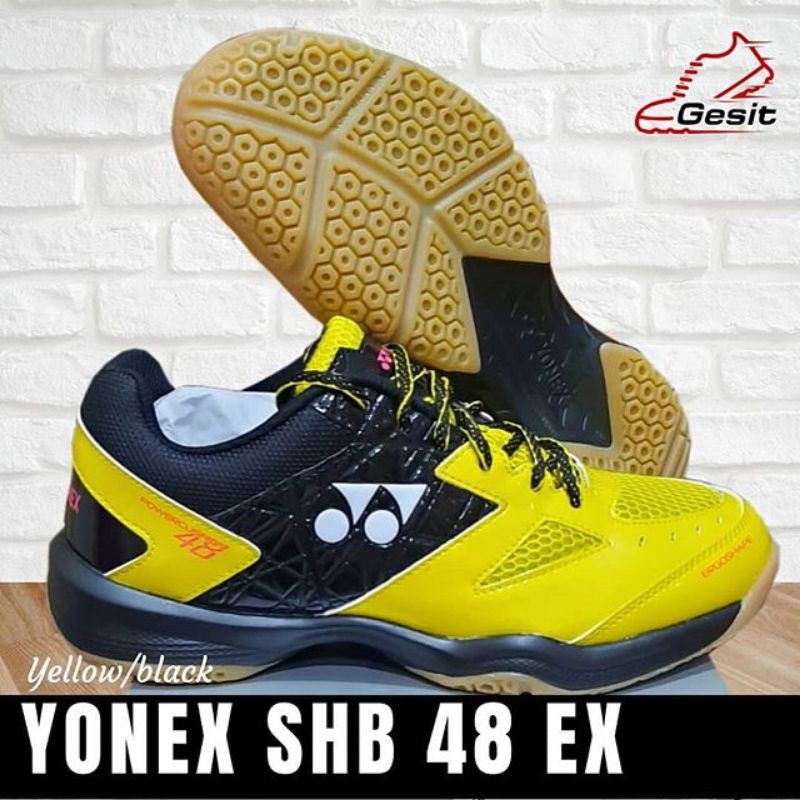 sepatu badminton YONEX SHB 48 EX YELLOW/BLACK