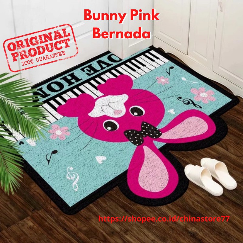 Keset Rumah Kamar Mandi Dekorasi Rumah Keset Kaki Karakter Anti Slip Model Bihun Lucu