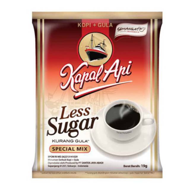 

KAPAL API LESS SUGAR MIX ISI 5