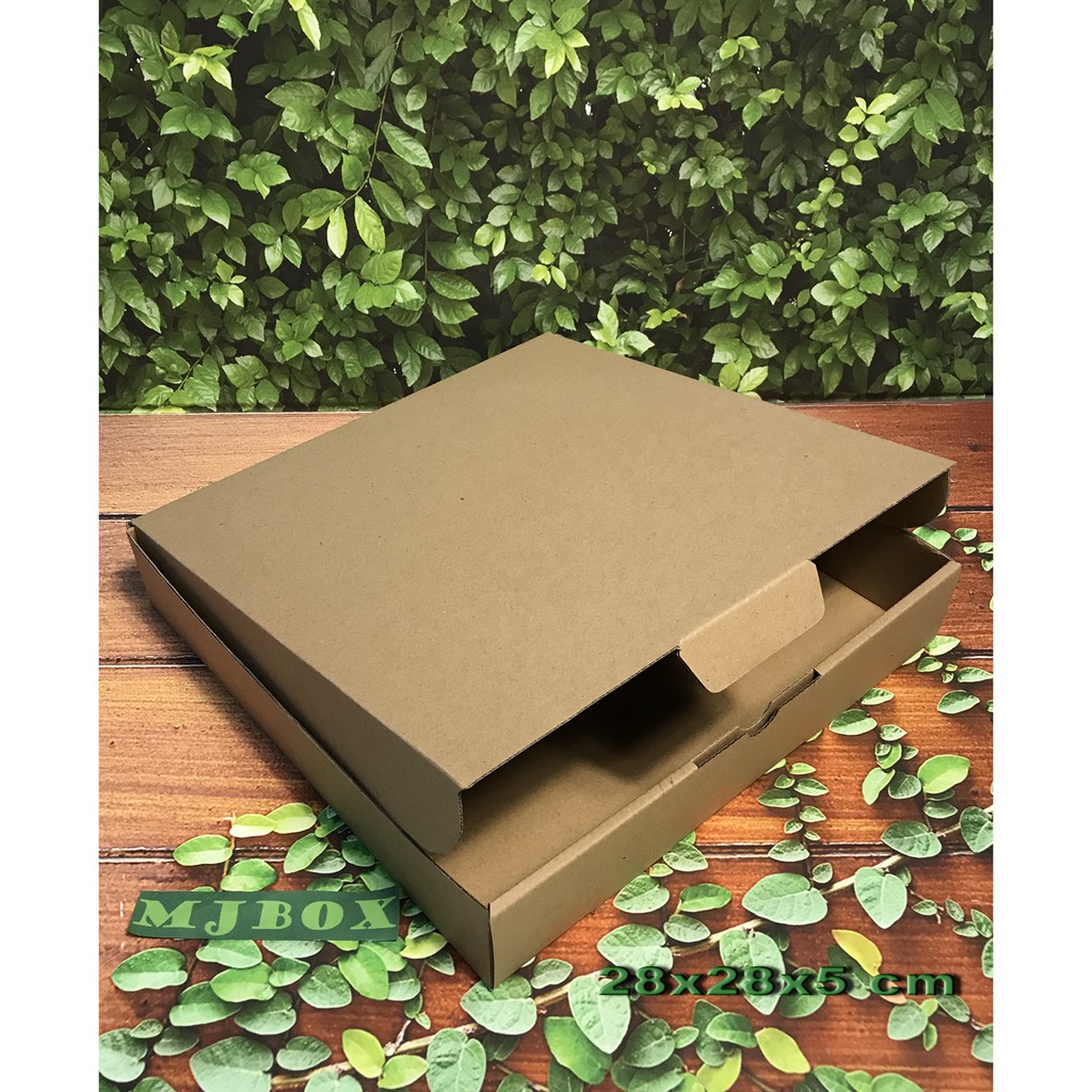 

Kardus Uk. 28x28x5 cm......Die cut untuk packing aksesoris dll, model box pizza