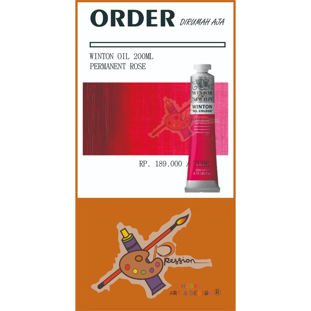 

WINTON OIL 200ML PERMANENT ROSE