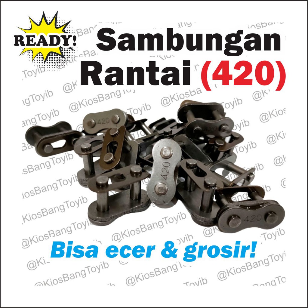 Sambungan Rantai Motor 420 428 428H 520 Tebal &quot;𝙄𝙎𝙃𝙄𝙈𝘼&quot;