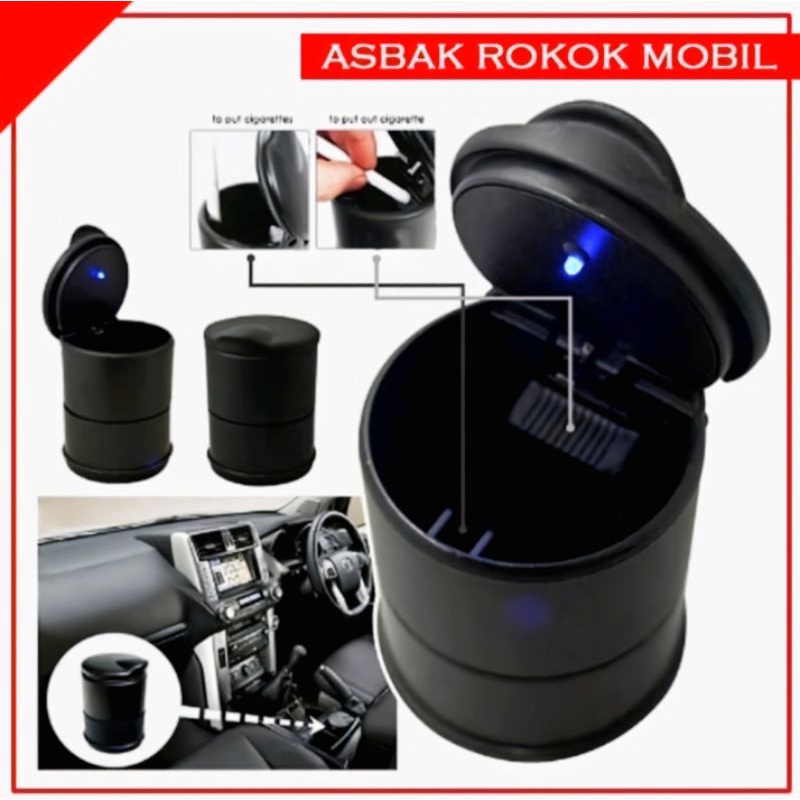 asbak rokok tempat uang receh di mobil AVANZA RUSH JAZZ FORTUNER universal LED