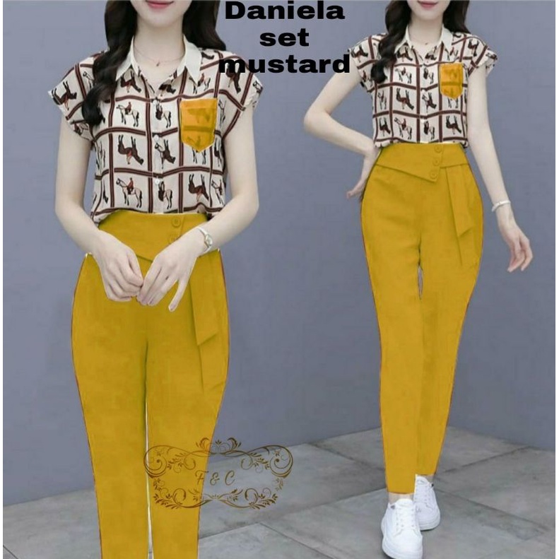 SET CELANA FASHION DANIELA, BABYTERRY, SETELAN, 3 UKURAN